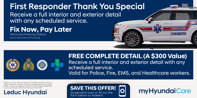First Responder Thank You Special: Free $300 Detail