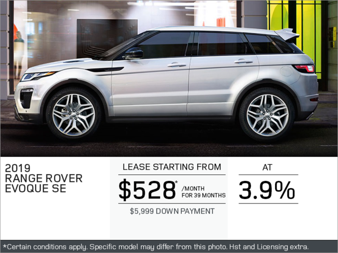 The 2019 Range Rover Evoque SE