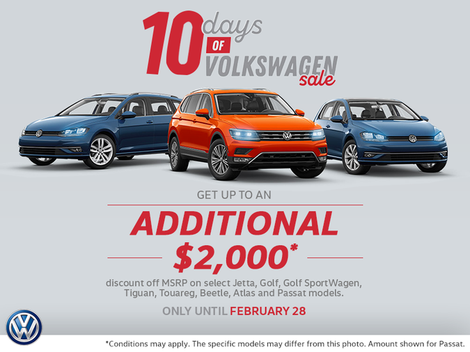 10 Days of Volkswagen Sale