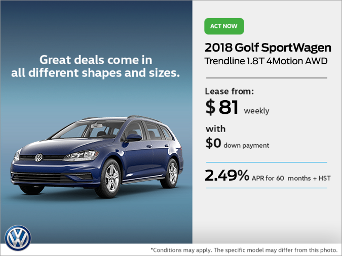 Get the 2018 Golf SportWagen Today
