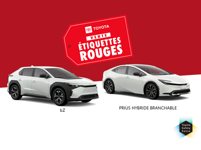 Vente étiquettes rouges Toyota!