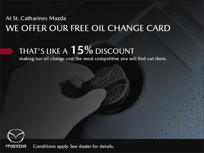St. Catharines Mazda - Free Oil Change Program