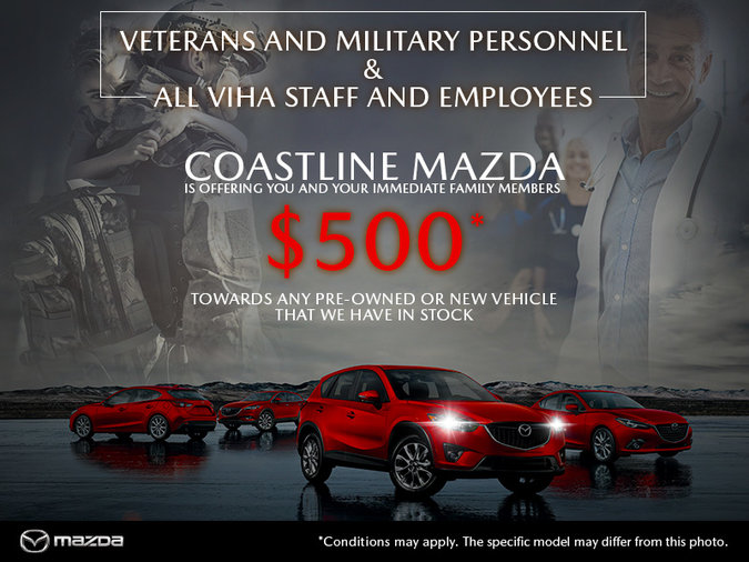 Coastline Mazda - Military & VIHA Discount!