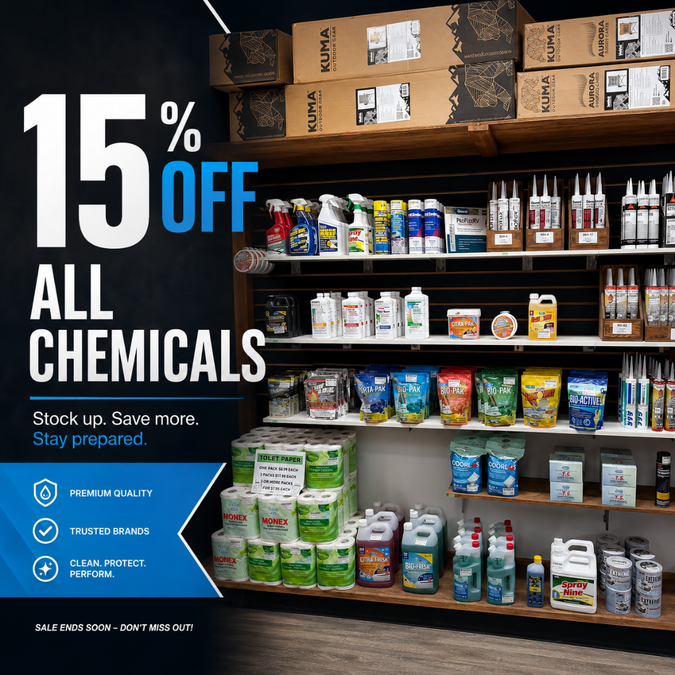 15% Off All Chemicals