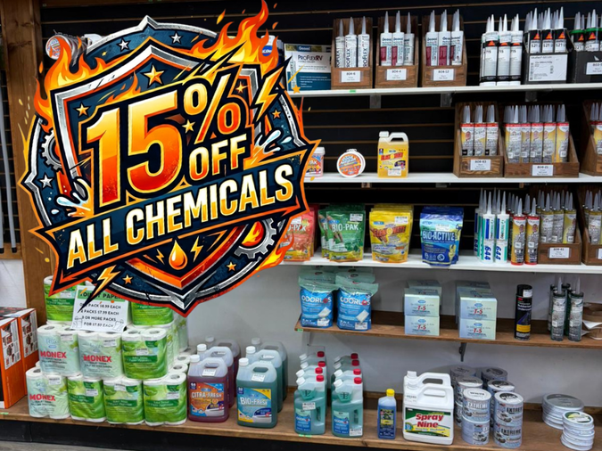 15% Off All Chemicals