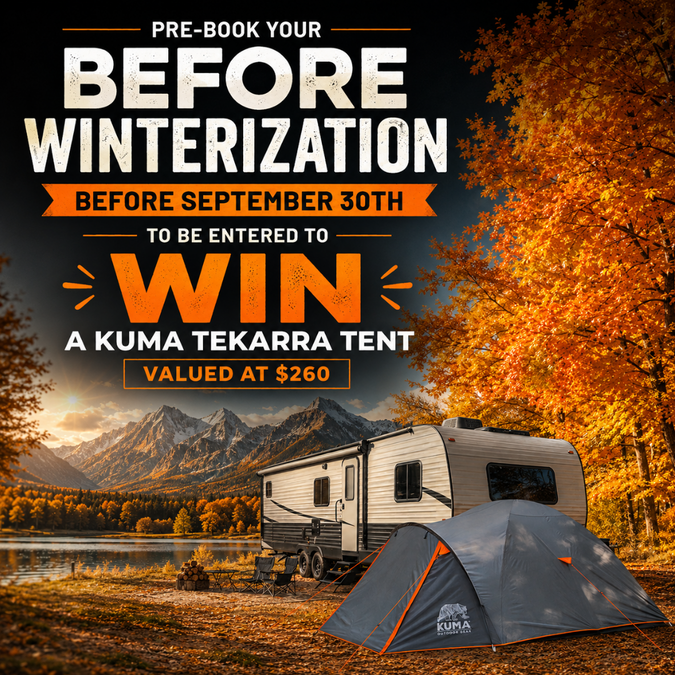 Pre-book Your Winterization For A Chance To Win A KUMA Tekarra Tent