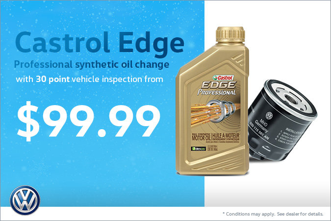 Castrol Edge Oil Change and Vehicle Inspection from $99.99