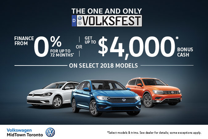 VW MidTown's 2018 SEPTEMBER Offers