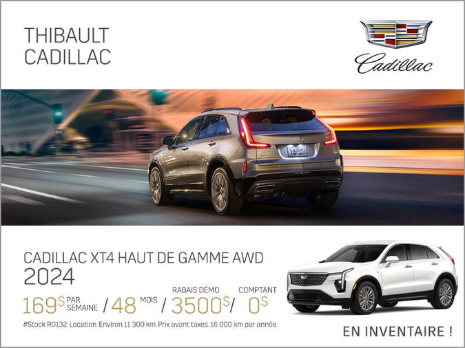 Cadillac XT4 Haut de Gamme AWD 2024
