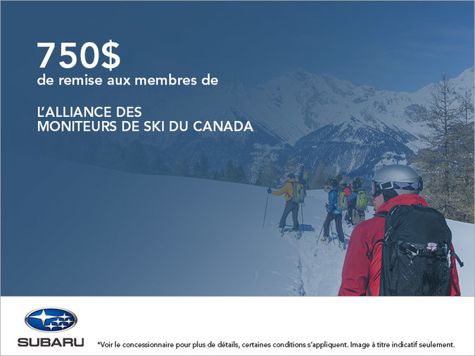 Rabais alliance moniteurs de ski du Canada