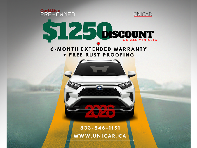 $1,250 Discount + Free Warranty