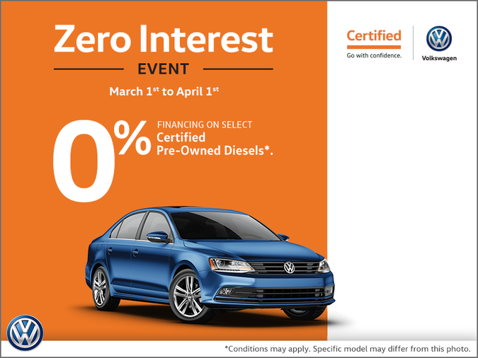 Zero Interest Event!