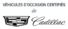 véhicule certifié cadillac