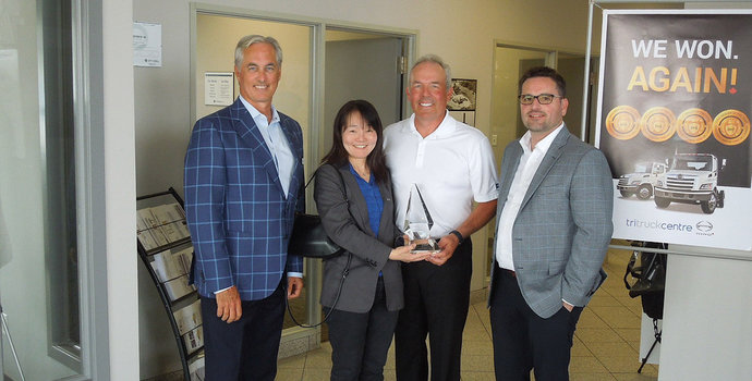 Tri Truck Centre-Hino Dealer Of The Year Award For 2017 & #1 Sales Representative In Canada
