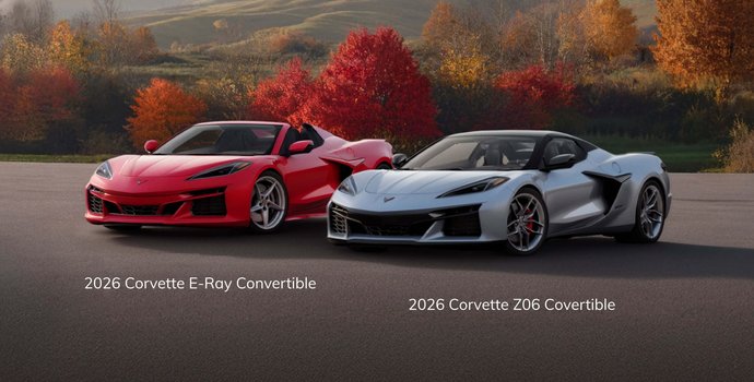 2026 Chevrolet Corvette E-RAY Convertible vs 2026 Corvette Z06 Convertible: Hybrid Power Meets Track-Bred Precision