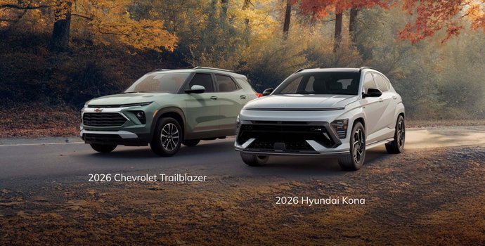 2026 Chevy Trailblazer vs. 2026 Hyundai Kona: Canada’s Small SUV Showdown