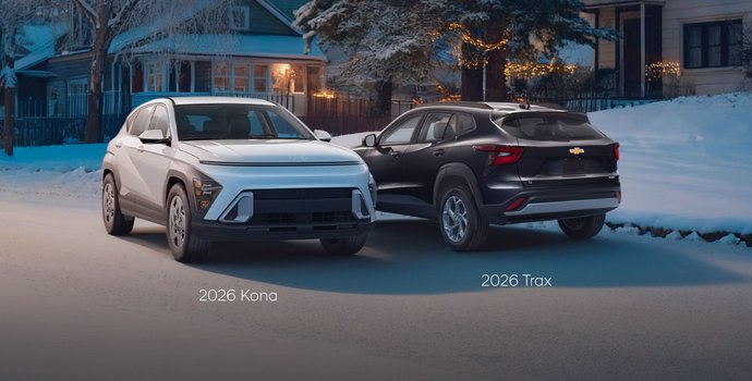 Which Subcompact SUV Packs the Most Everyday Value? 2026 Hyundai Kona vs. 2026 Chevrolet Trax