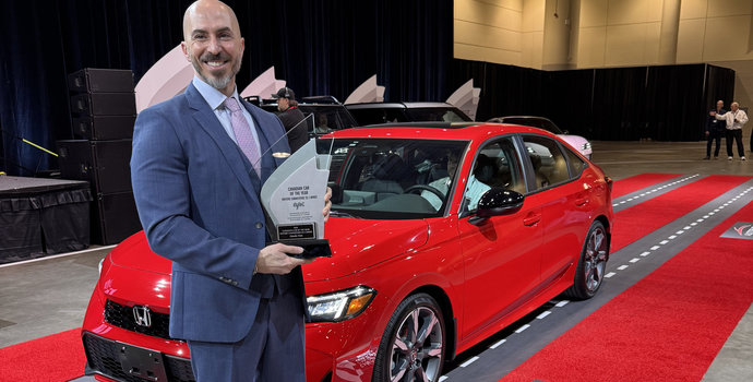 Honda Civic Secures Back-to-Back AJAC Canadian Car of the Year Titles