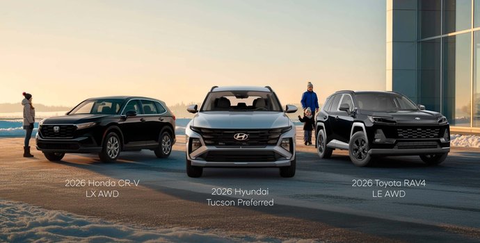 Which Compact SUV Is Best for Growing Families in 2026? Tucson Preferred vs RAV4 LE AWD vs CR-V LX AWD