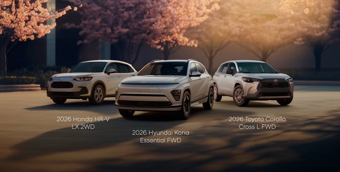 2026 Hyundai Kona Essential vs 2026 Toyota Corolla Cross L vs 2026 Honda HR-V LX: Which Entry-Level SUV Is the Smartest Buy for Ontario Drivers?