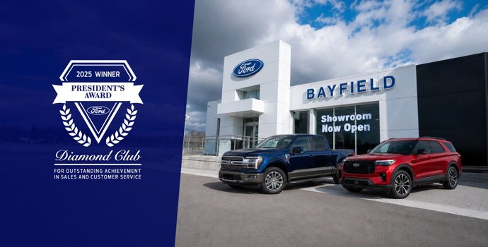 Bayfield Ford Earns Ford Canada’s 2025 President’s Diamond Club Award