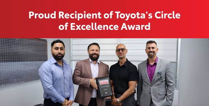 Oakville Toyota Recognized with Toyota Circle of Excellence Award