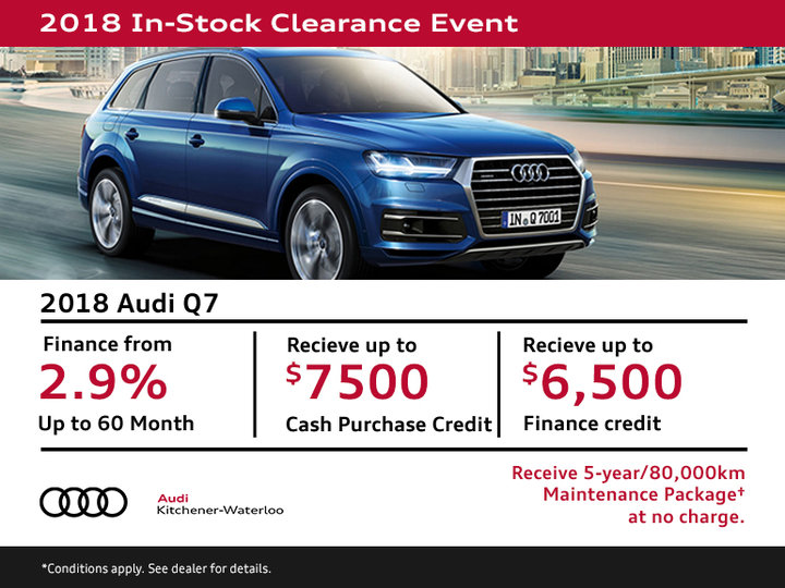 Drive the 2018 Audi Q7 Today