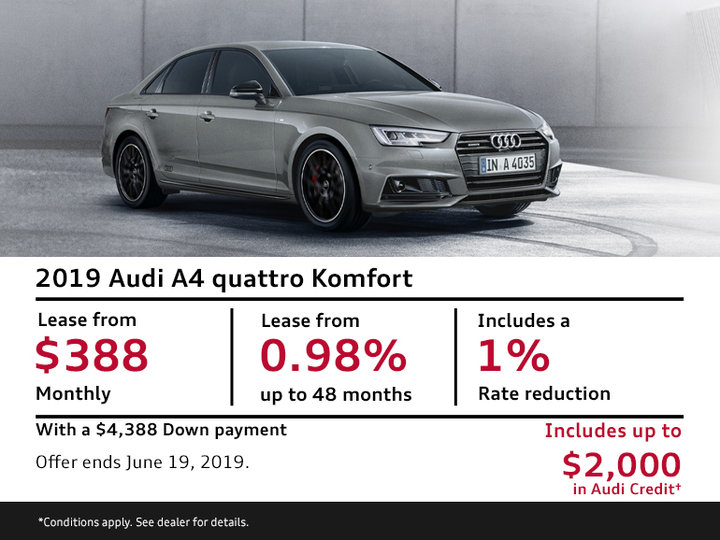 2019 Audi A4 quattro Komfort - Summer of Audi Sales Event