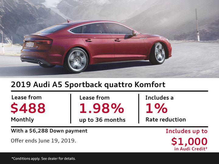 2019 Audi A5 Sportback quattro Komfort - Summer of Audi Sales Event