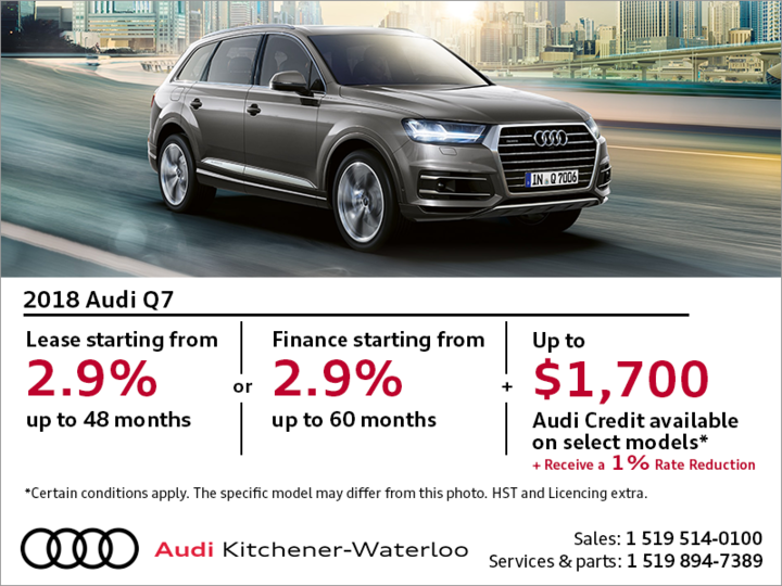 Drive the 2018 Audi Q7 today!