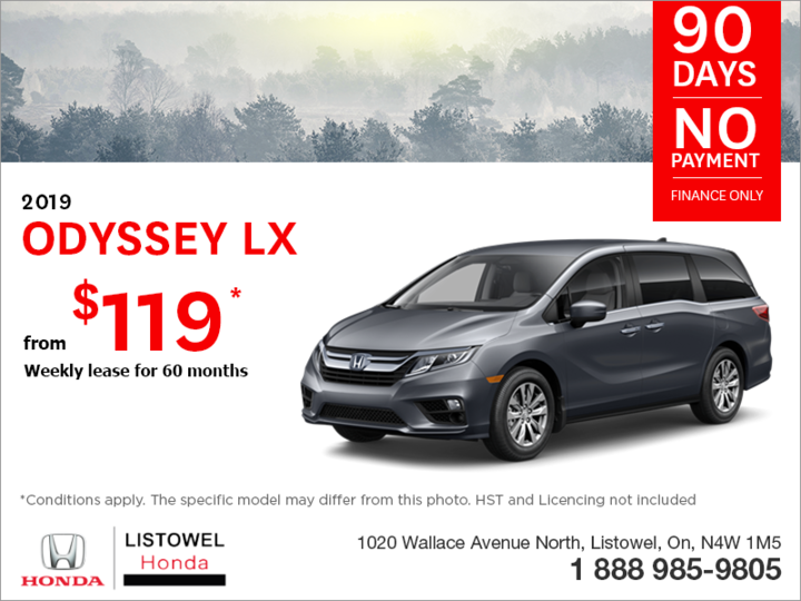 Lease the 2019 Honda Odyssey!