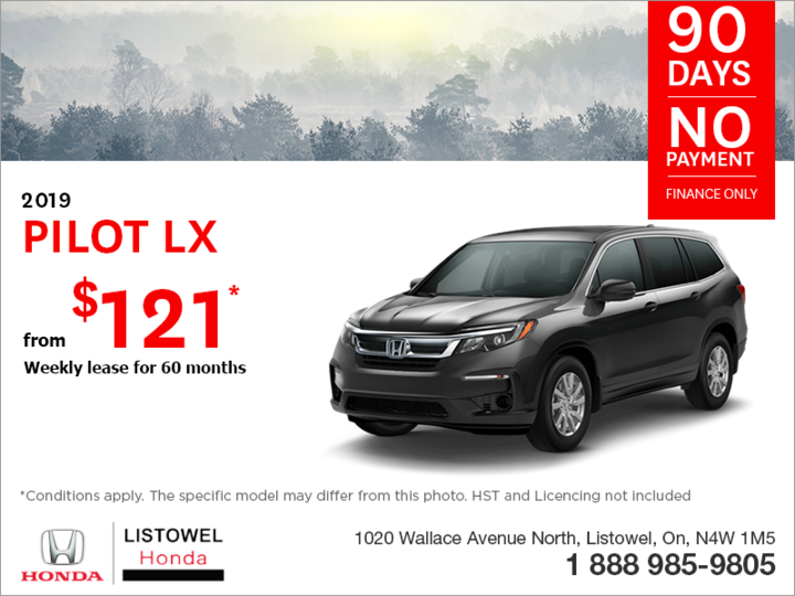 Lease the 2019 Honda Pilot!