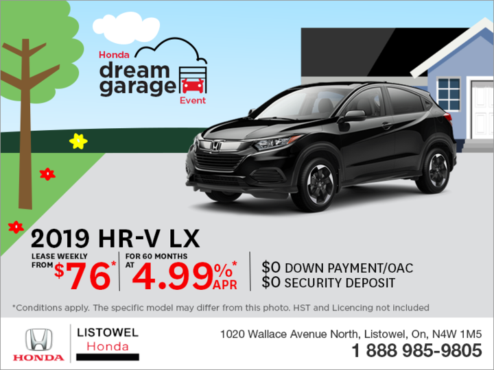 Lease the 2019 Honda HR-V!