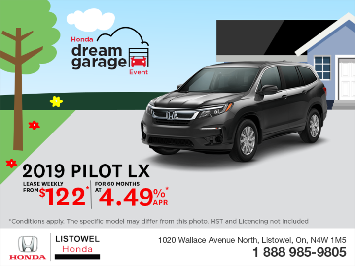 Lease the 2019 Honda Pilot!