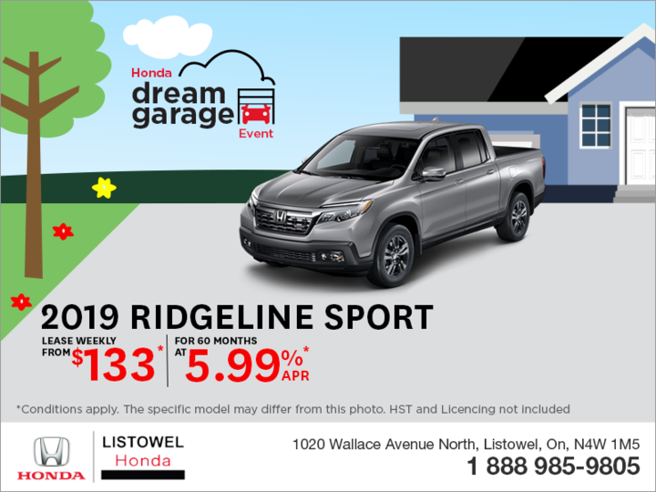Lease the 2019 Honda Ridgeline!