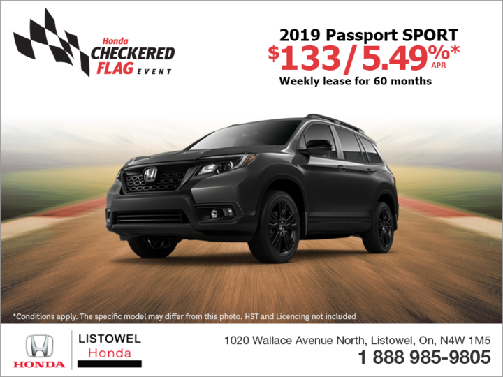 Lease the 2019 Honda Passport!