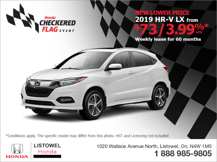 Lease the 2019 Honda HR-V!