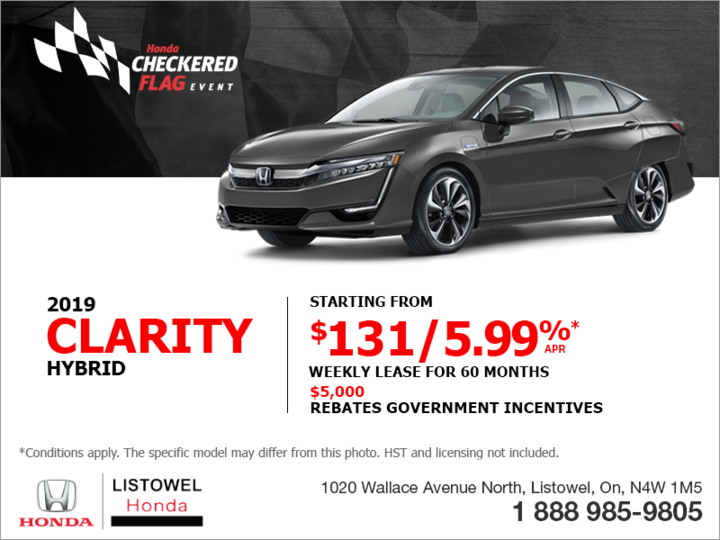 Lease the 2019 Honda Clarity!