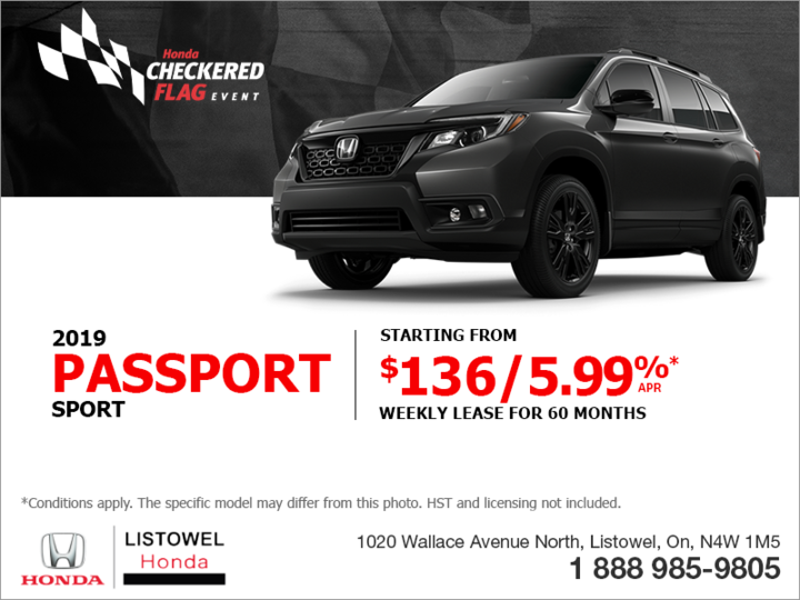 Lease the 2019 Honda Passport!