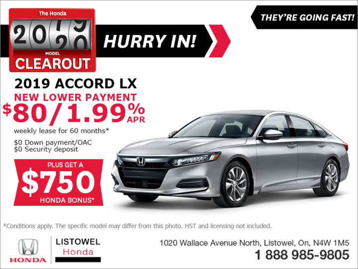 Lease the 2019 Honda Accord Sedan!