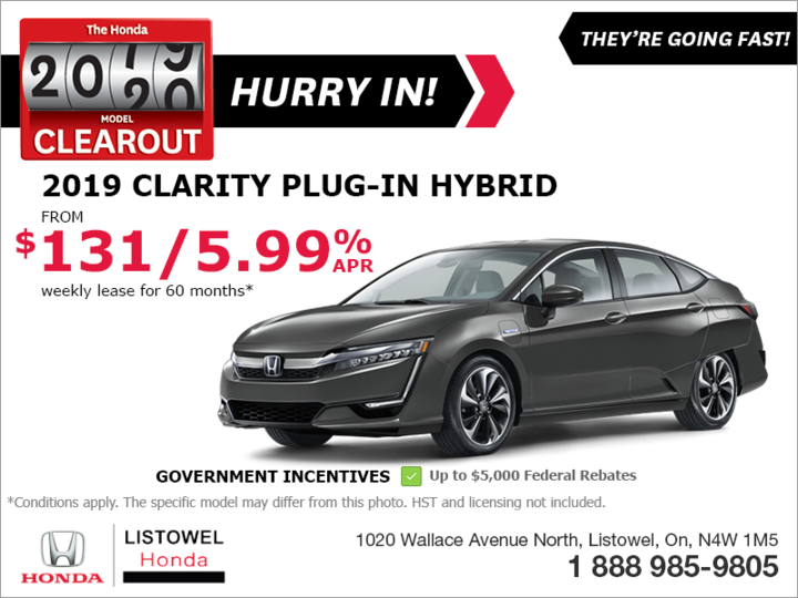 Lease the 2019 Honda Clarity!