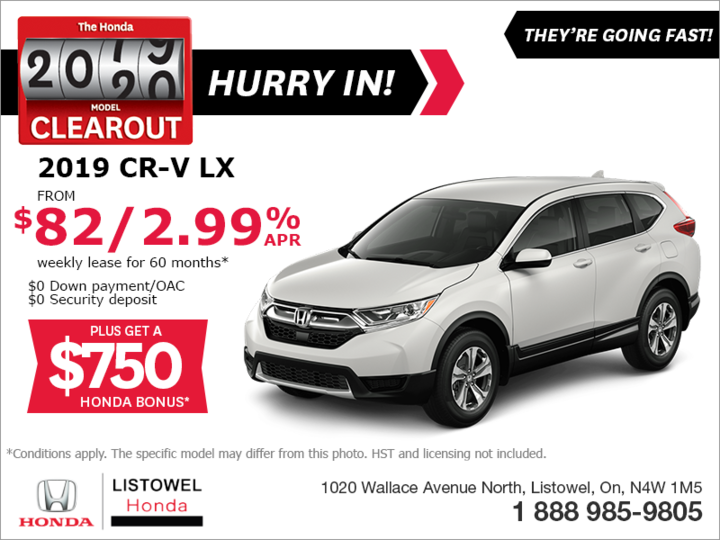 Lease the 2019 Honda CR-V!