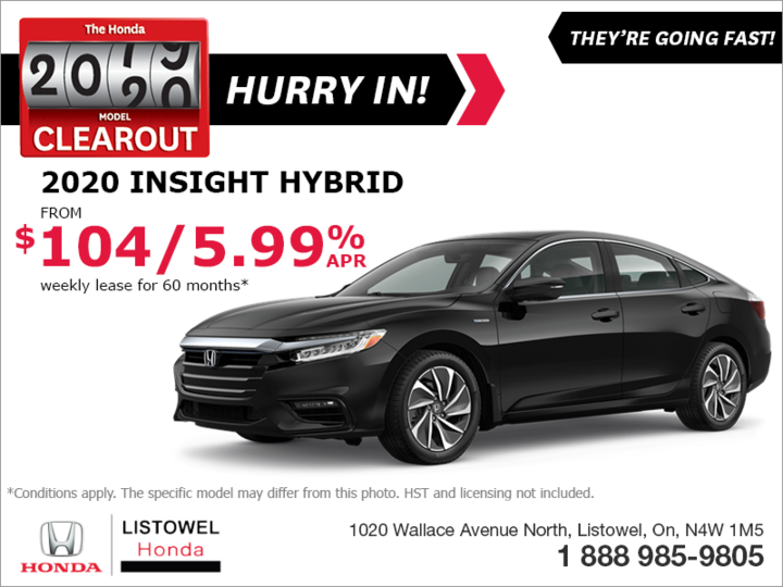 Lease the 2020 Honda Insight!