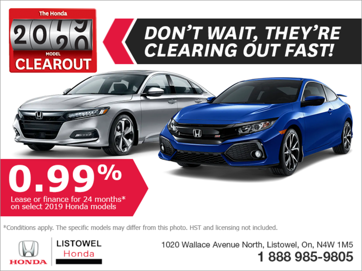 The Honda 2019 Model Clearout Event!