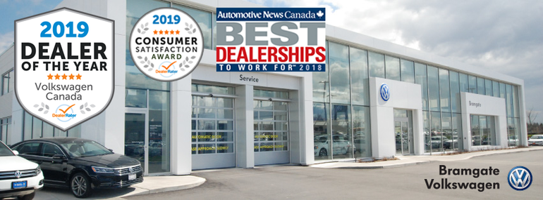 Bramgate Volkswagen Wins 2019 DealerRater Volkswagen Dealer of the Year Award