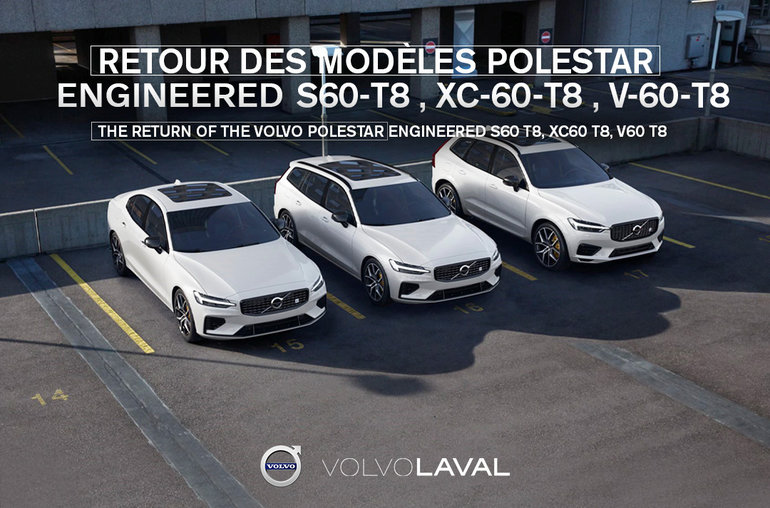 Retour des Volvo Polestar Engineered S60 T8, XC60 T8, V60 T8