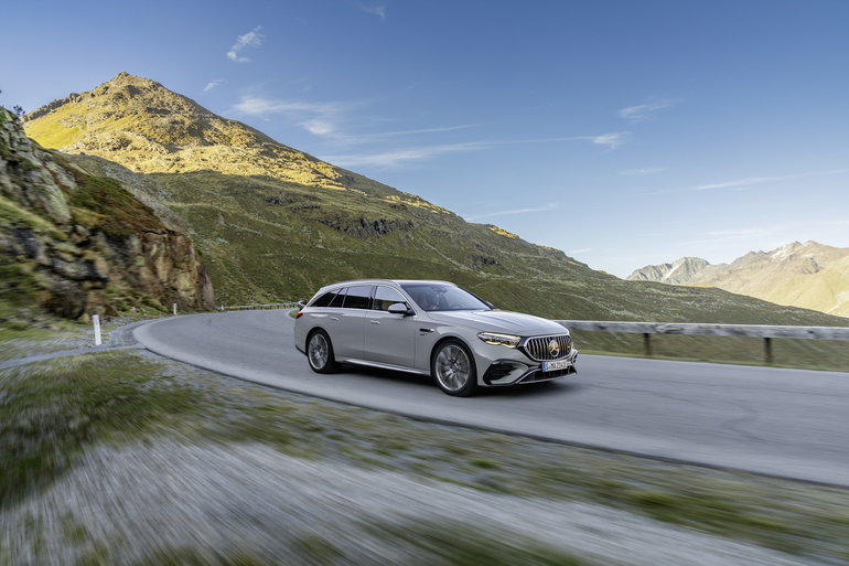 0-100 km/h in 3.9 Seconds... With Room for Hockey Bags. Meet the 2026 AMG E 53 HYBRID Wagon
