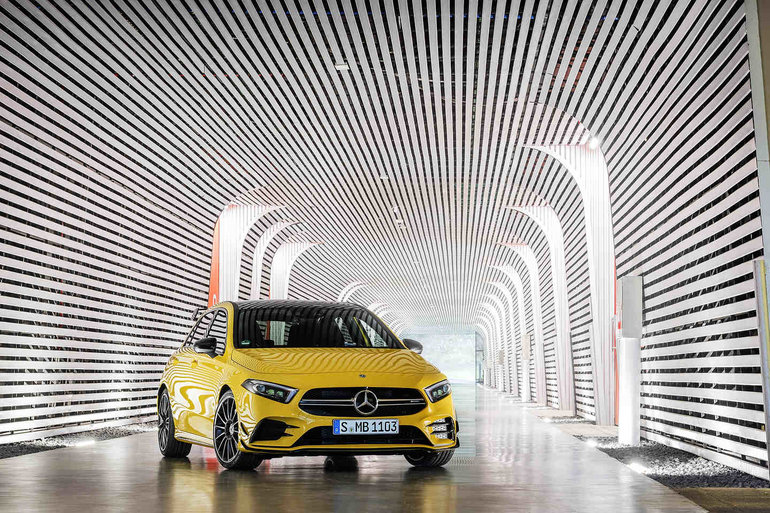 2021 Mercedes-AMG A 35: the secret is... everywhere