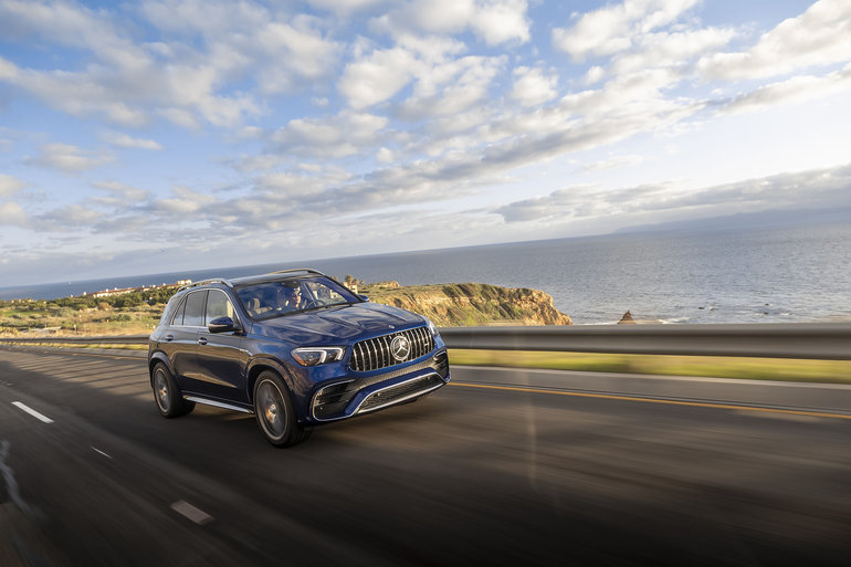 The 2021 Mercedes-AMG GLE 63 S 4Matic is a versatile track car with an SUV body