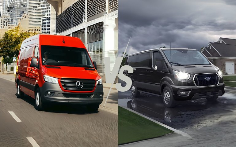 2025 Mercedes-Benz Sprinter Van vs 2025 Ford Transit Van